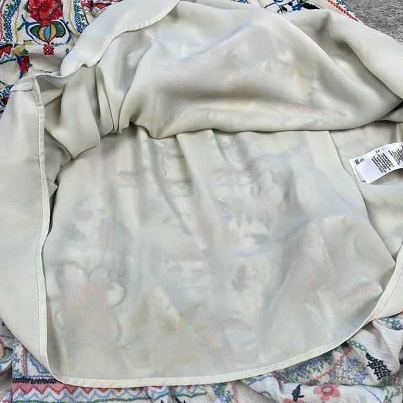 Ella Moon Lindsey Embroidered Floral Dress Faux Cross Stitch Vacation Europe S - Picture 12 of 14